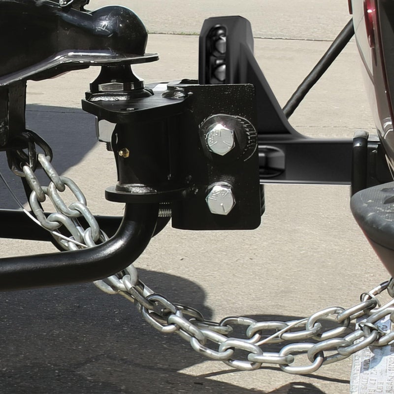 Eaz-Lift كامكو EAZ ليفت 14 × 2.5 × 5.5 بوصة دعامات توزيع الوزن من الصلب للمركبات الترفيهية مع تشطيب مطلي بالبودرة وضبط رأس مفتوح يناسب مستقبل 2 × 2، أسود - Image 5